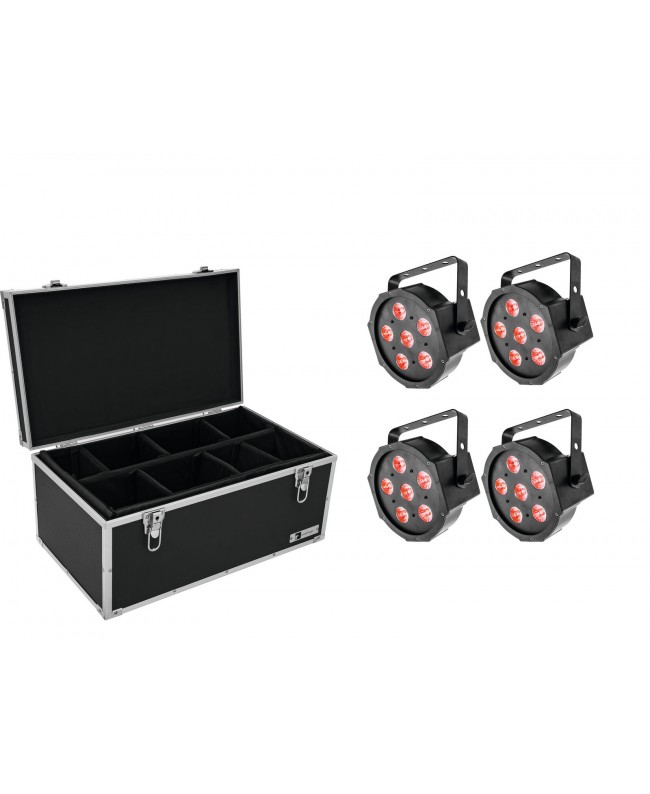 EUROLITE Set 4x LED SLS-6 TCL Spot + Custodia TDV-1 PAR LED