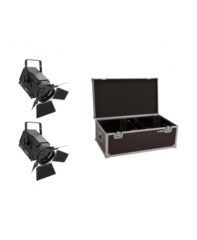 EUROLITE Set 2x LED THA-150F + Custodia Fari Fresnel