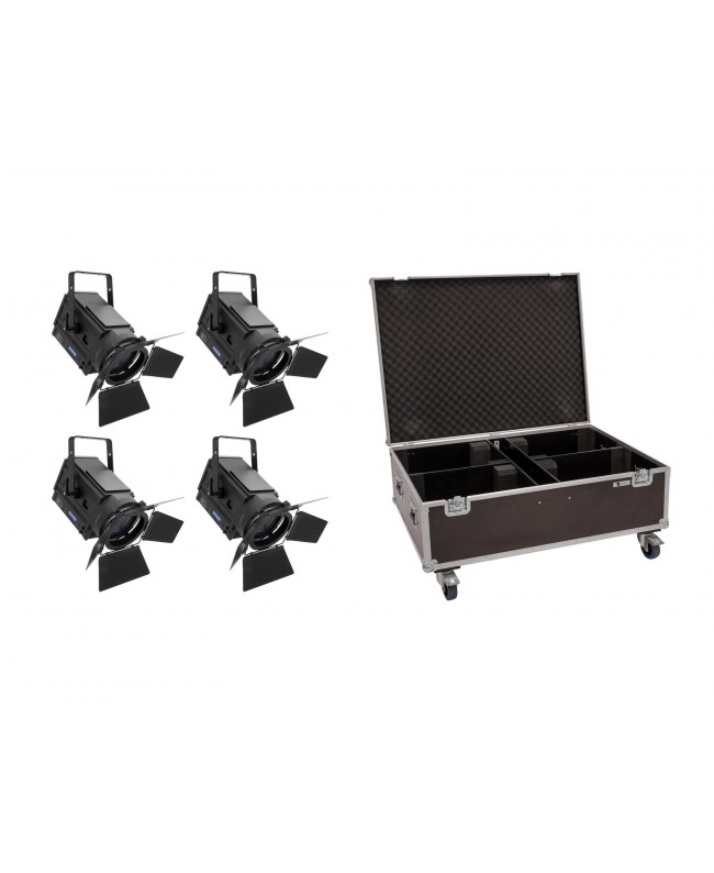 EUROLITE Set 4x LED THA-150F + Case Fresnel