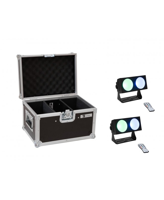 EUROLITE Set 2x LED CBB-2 COB RGB Bar + Custodia Barre LED