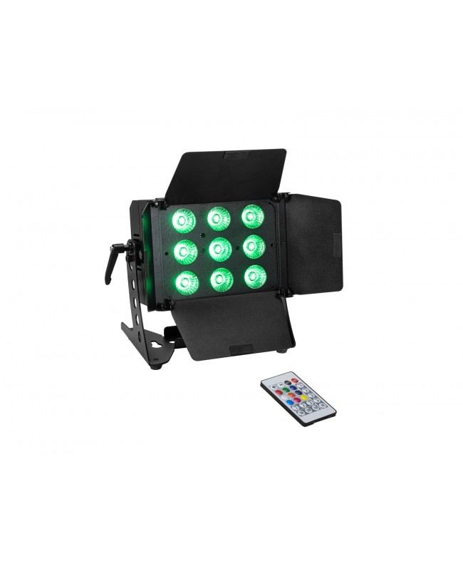 EUROLITE Set 2x LED CLS-9 QCL RGB/WW 9x7W + Custodia Cambiacolori LED