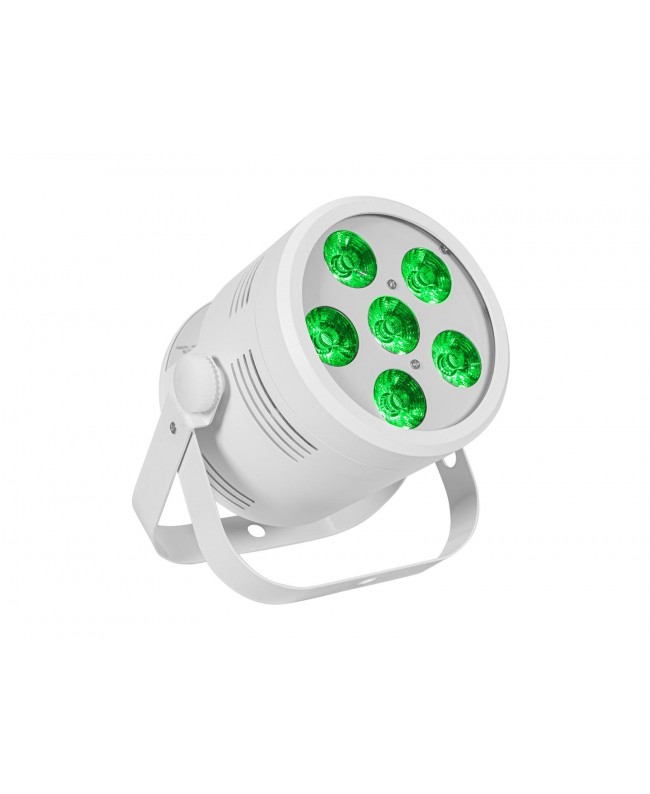 EUROLITE Set 16x LED Silent Par 6 QCL Floor ws + Case LED PAR
