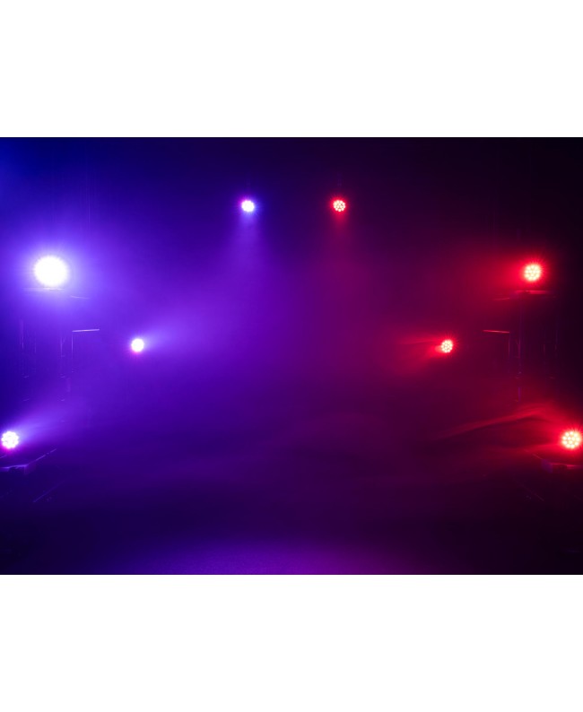 EUROLITE Set 4x LED PARTY Spot silenzioso RGB/WW con borsa morbida PAR LED