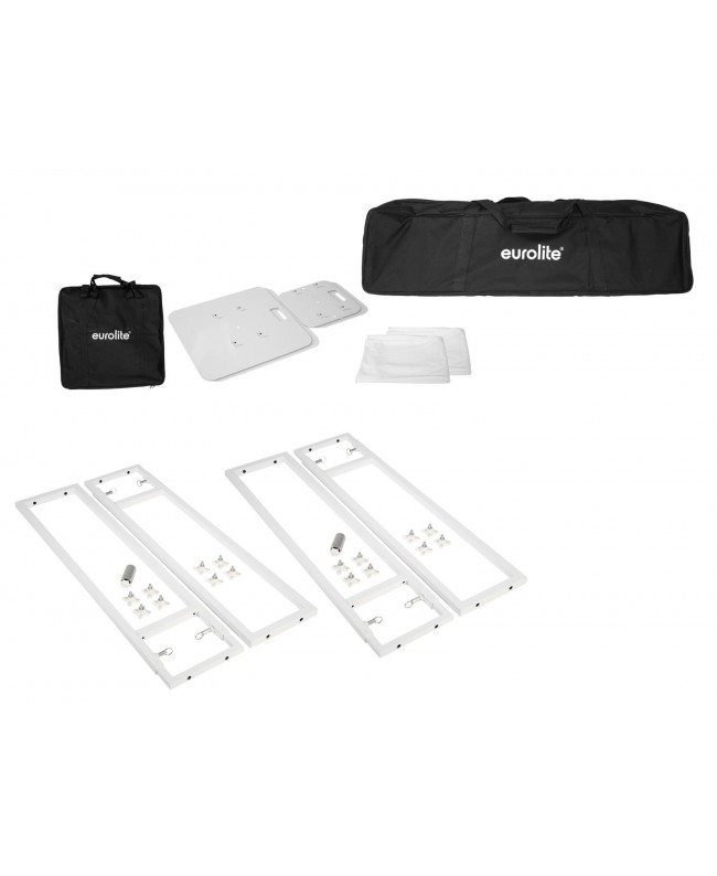 Eurolite 2x Stage Stand variabel inkl. Cover und Tasche, weiß Licht Stative