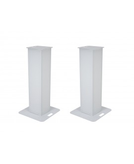 Eurolite 2x Stage Stand 100cm incl. Cover and Bag, white Lighting Stands