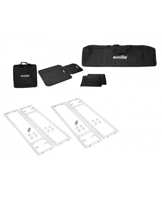Eurolite 2x Supporto da palco variabile con copertura e borsa, nero Supporti per luci