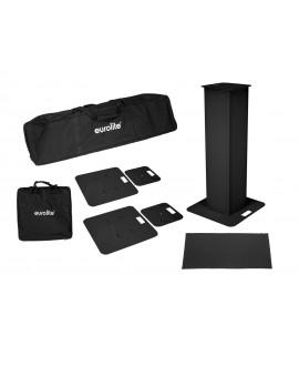 Eurolite 2x Stage Stand 100cm inkl. Cover und Tasche, schwarz Licht Stative