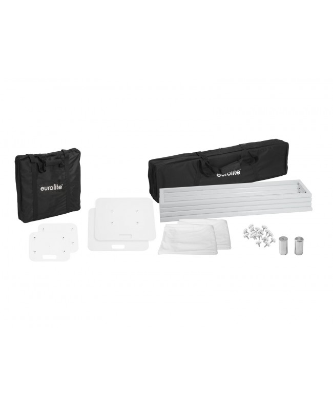 Eurolite 2x Stage Stand 150cm inkl. Cover und Tasche, weiß Licht Stative