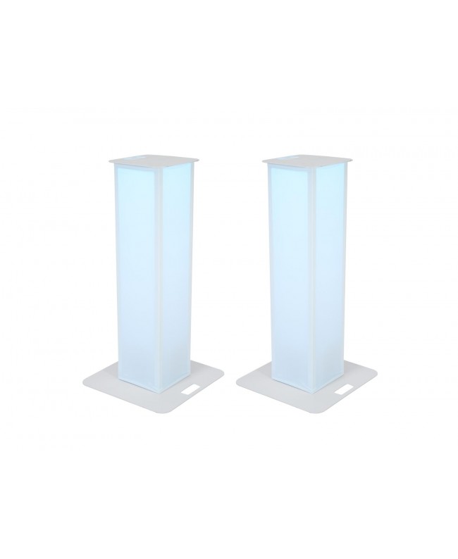 Eurolite 2x Stage Stand 150cm inkl. Cover und Tasche, weiß Licht Stative