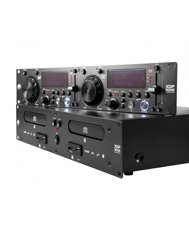 Omnitronic XDP-3002 Dual-CD-/MP3-Player Stereo CD/Media-Player/Recorder