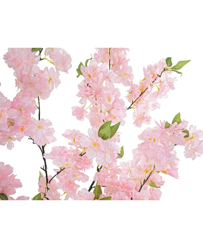 Europalms Ciliegio a 3 tronchi, pianta artificiale, rosa, 160cm Fiori & piante