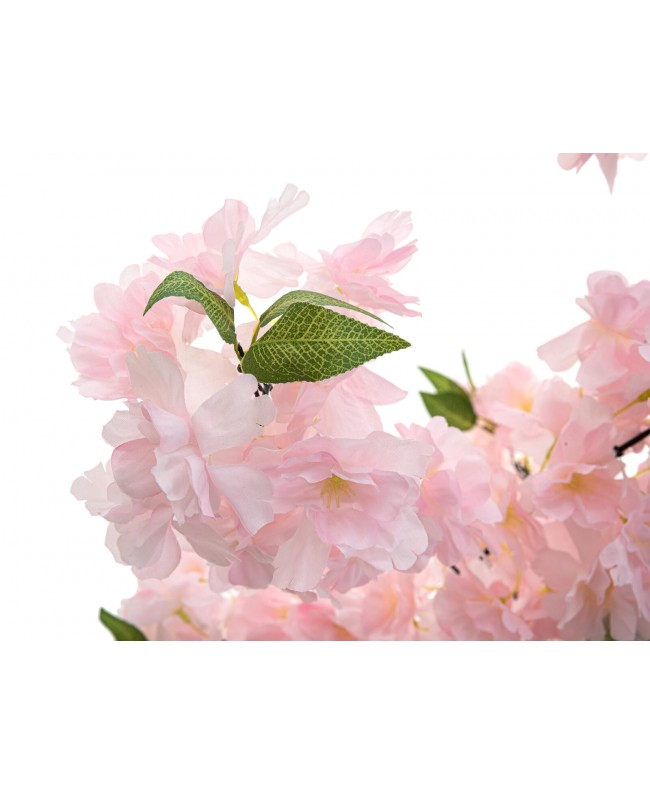 Europalms Ciliegio a 3 tronchi, pianta artificiale, rosa, 160cm Fiori & piante