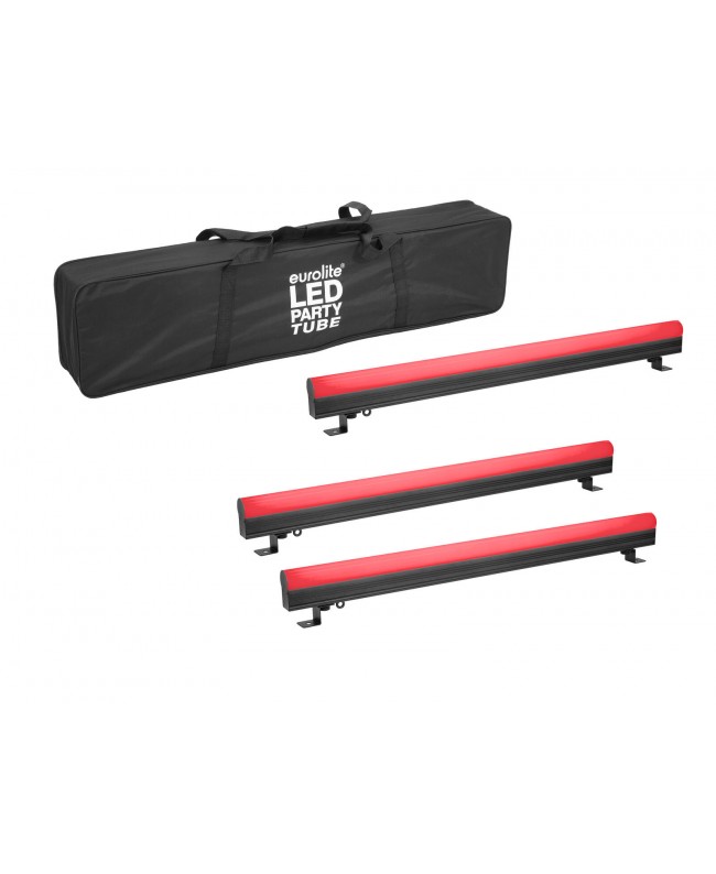 Eurolite Set 3x AKKU PT-100/32 Pixel DMX Tube + Soft-Bag Batteriebetriebene Leuchten