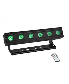 Eurolite AKKU IP BAR-6 Ingresso QCL QuickDMX Fari LED a batteria