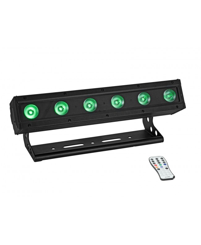 Eurolite AKKU IP BAR-6 Ingresso QCL QuickDMX Fari LED a batteria