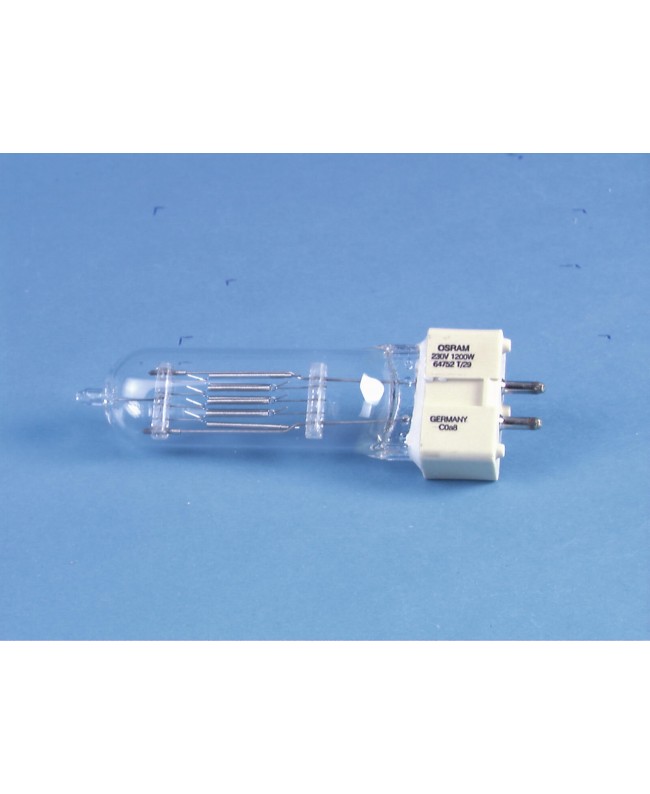 Osram 64752 240V/1200W GX-9,5 480h 3000K Stiftsockellampen