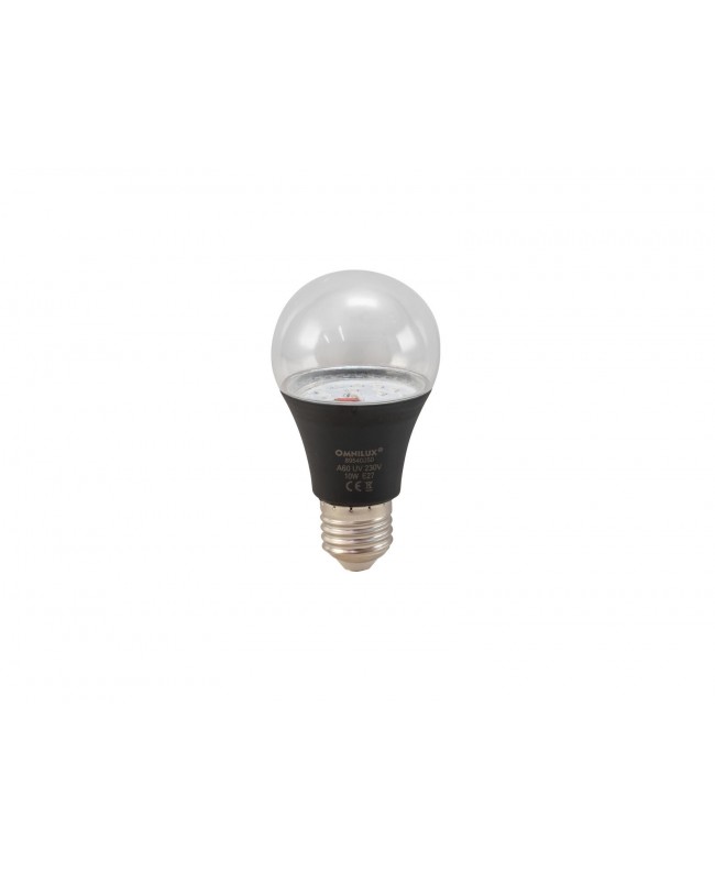 Omnilux LED E-27 230V 10W LEDs A60 UV Screw cap lamp