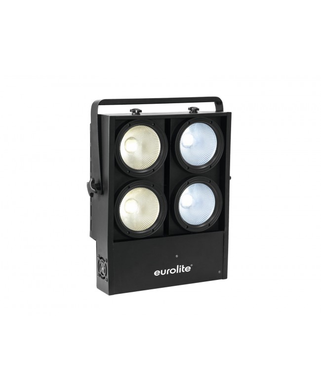 Eurolite Set 2x Audience Blinder 4x100W LED COB CW/WW + Custodia Accecatori