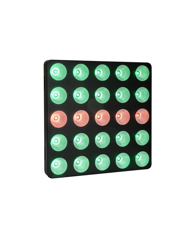 Eurolite Set 4x LED Pixel Matrix Panel 5x5 RGB/WW + Flightcase mit Rollen LED Panele