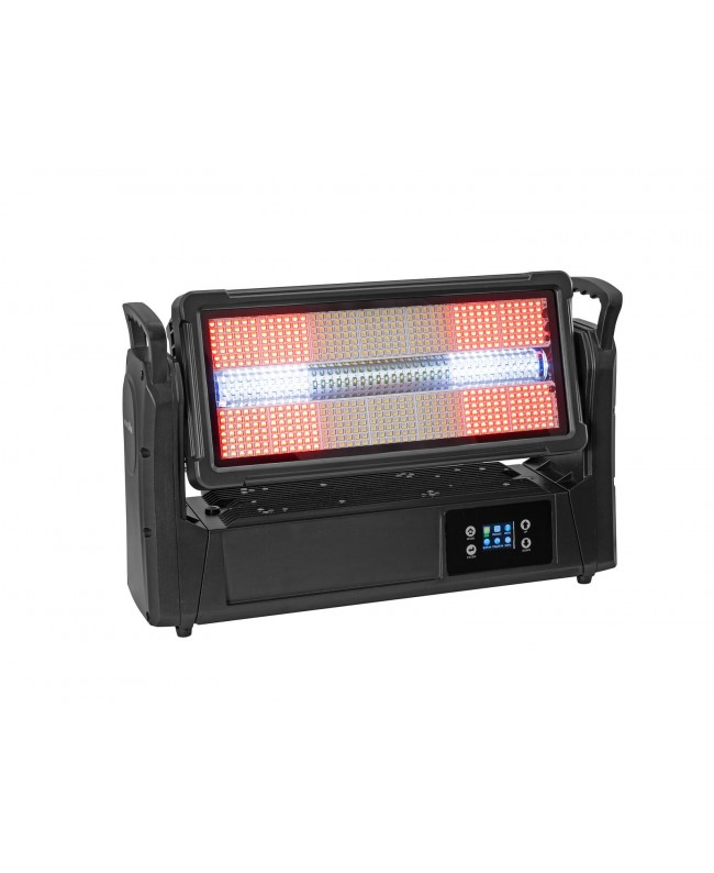 Eurolite Set 2x LED IP Mega PIX Strobe 714 SWING + Flightcase mit Rollen Movinglights Effects
