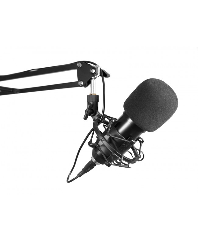 Omnitronic BMS-1C USB Condenser Broadcast Microphone Set USB Microphones