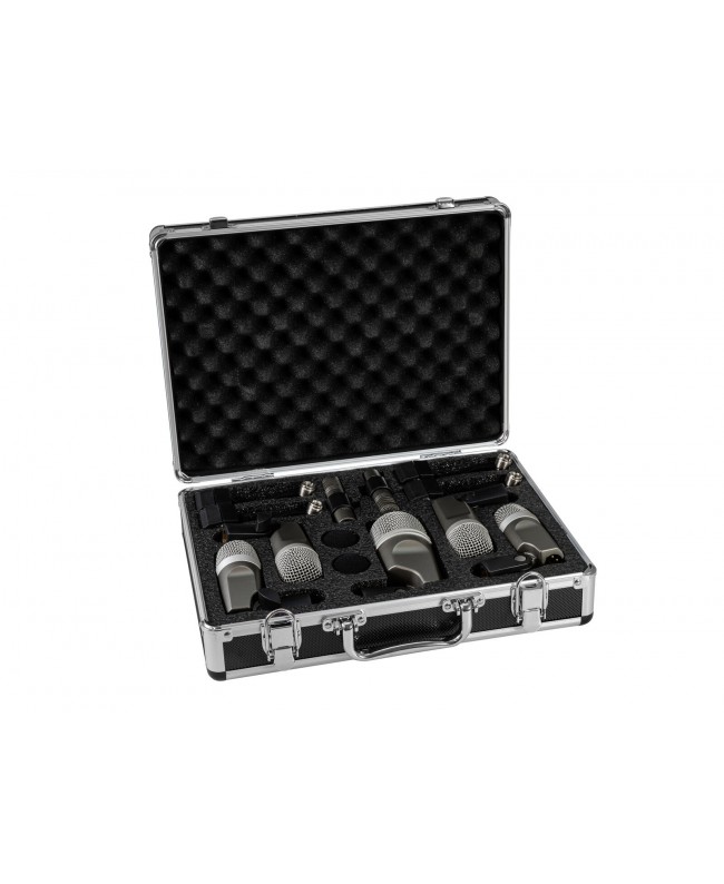 Omnitronic MIC 77-7LMH MK2 Schlagzeug-Mikrofonset Instrumenten-Mikrofone