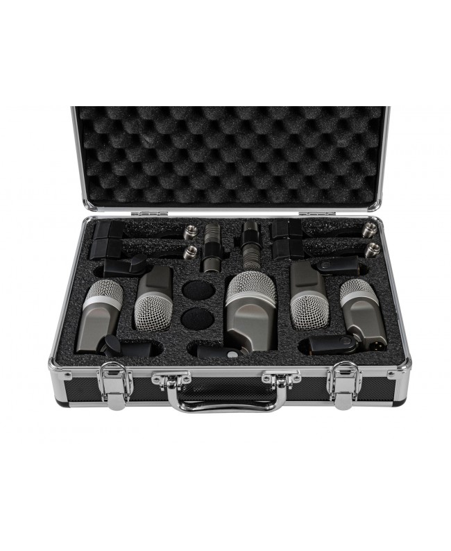 Omnitronic MIC 77-7LMH MK2 Set di microfoni per batteria Microfoni per strumenti