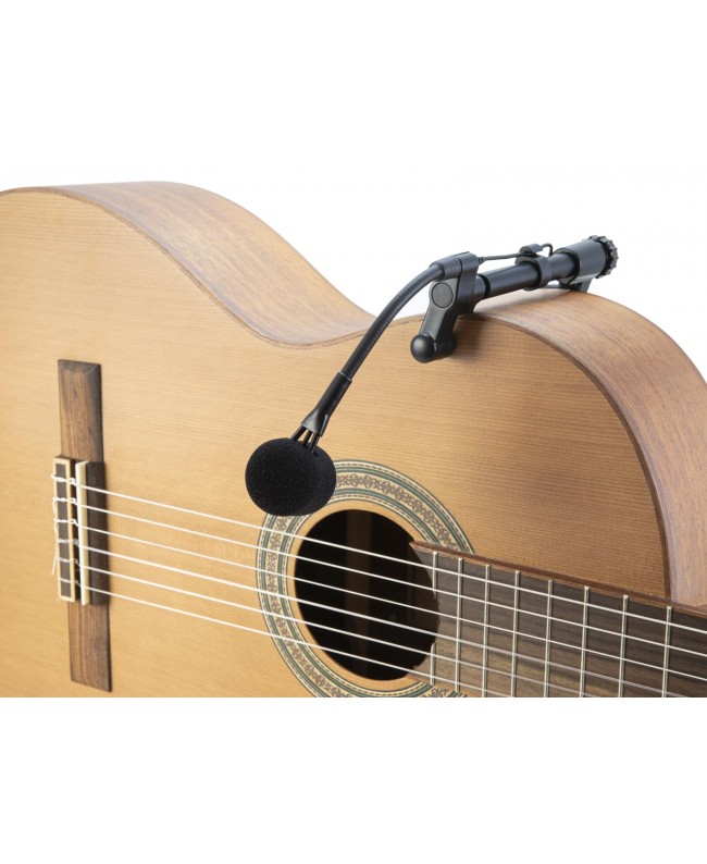 Omnitronic FAS Akustikgitarren-Mikrofon für Taschensender Instrumenten Funksysteme