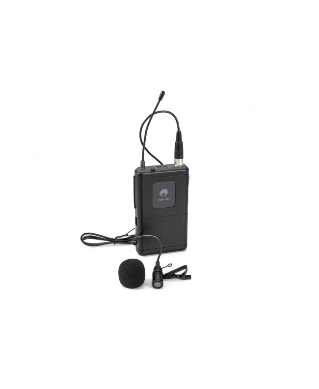 Omnitronic PORTY-8A Bodypack + microfono lavalier 863,1 MHz Sistemi wireless lavalier