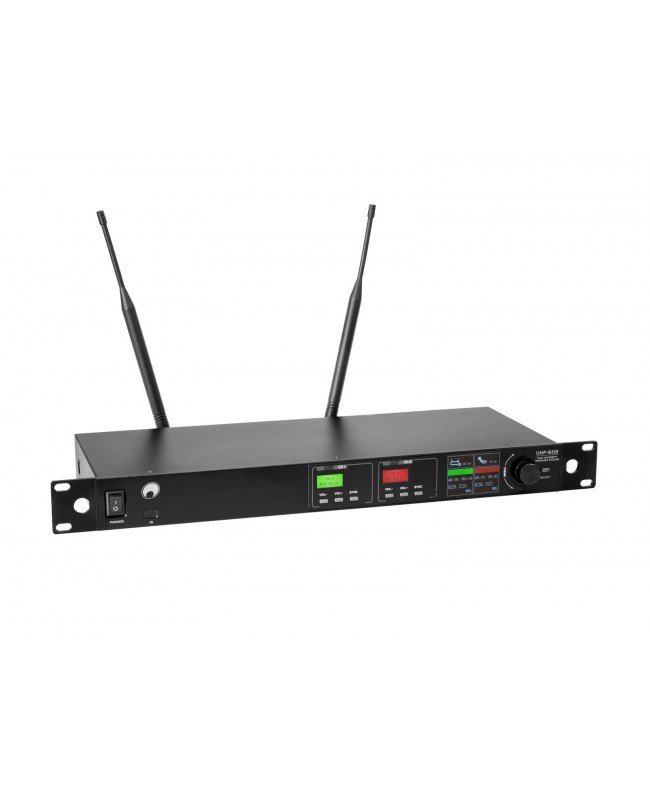 Omnitronic UHF-602 2-channel Wireless Mic System 520-554 MHz Handheld Wireless Systems