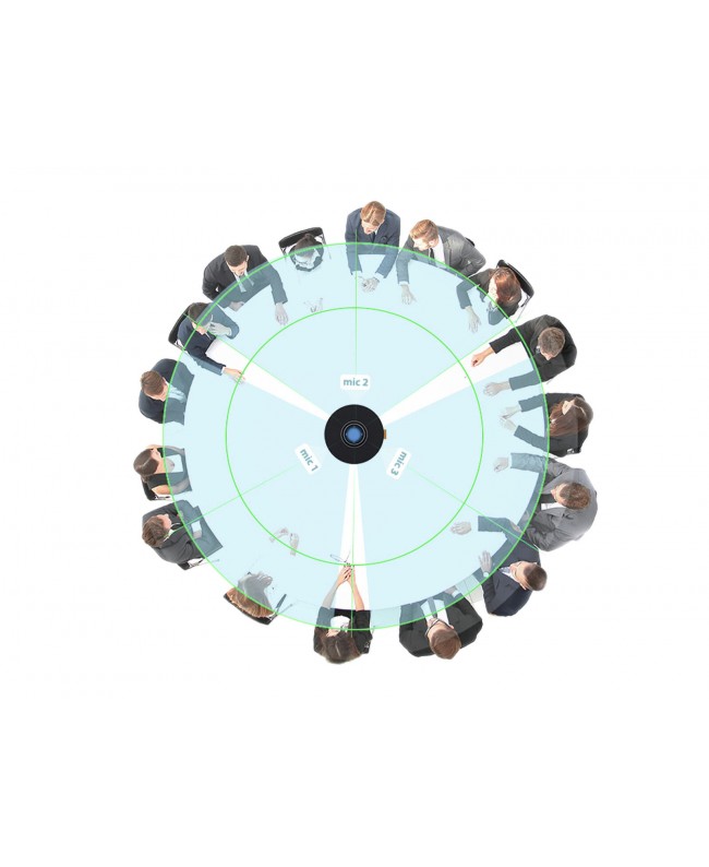 Omnitronic CIAO 360° Akku-Konferenzsystem BT/USB USB Mikrofone