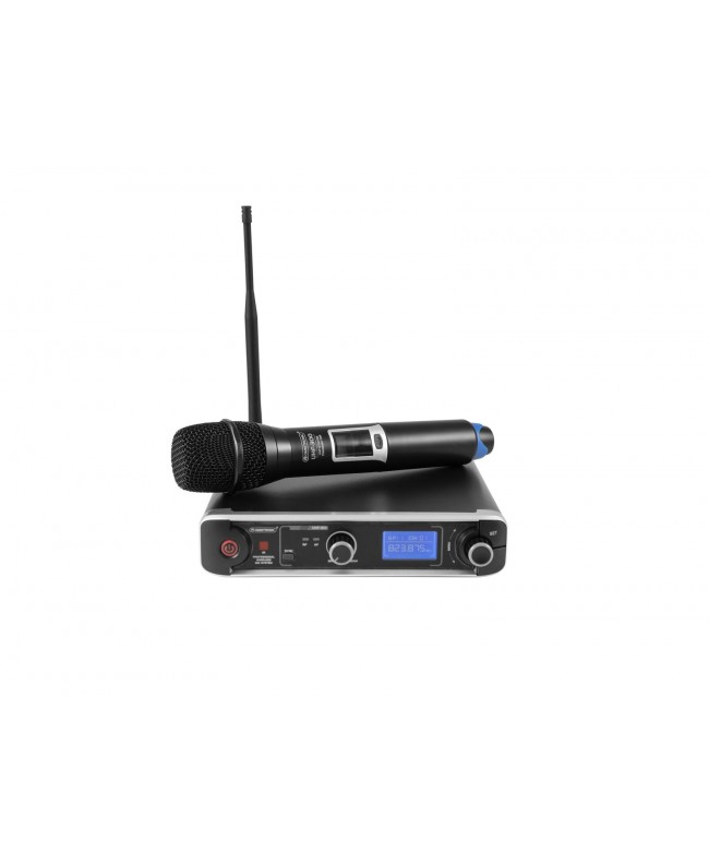 Omnitronic Set UHF-301 Receiver + Transmitter 823-832/863-865 MHz Handheld Wireless Systems