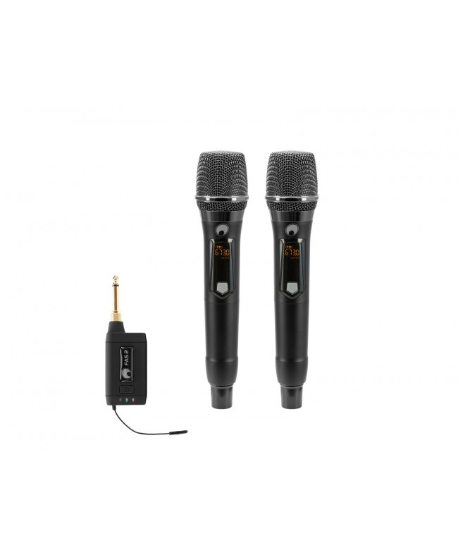 Omnitronic Set FAS TWO + 2x Dyn. Wireless Microphone 660-690MHz Handheld Wireless Systems