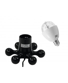 Eurolite Set LED BC-1 RGB + Base Hexopus nero Effetti LED