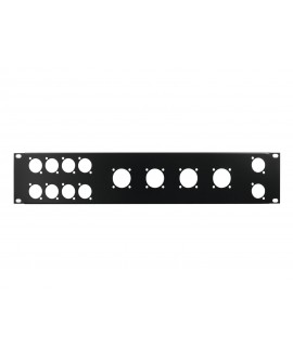 Omnitronic Frontplatte Z-19 8x D-Type/4xNL8/T 2HE Rackblenden