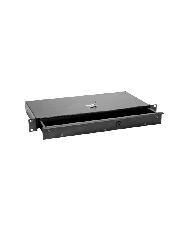 Omnitronic Rackschublade KE-1 Rackschublade mit Schloss 1HE Schubladen