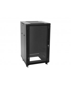 Roadinger SSC-16 Steel Cabinet with Glass Door 16U 19" Racks