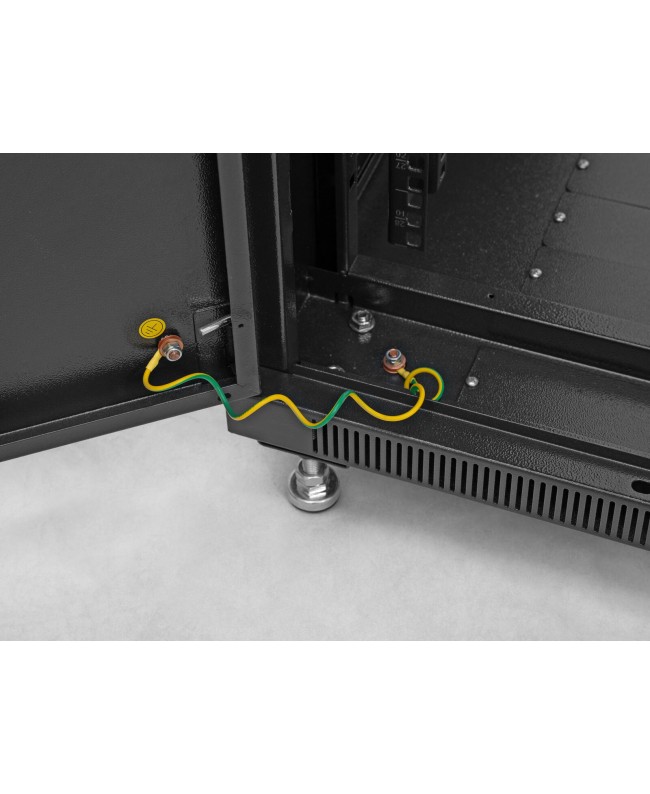 Roadinger SSC-32 Stahlschrank mit Glastür 32HE 19" Rack