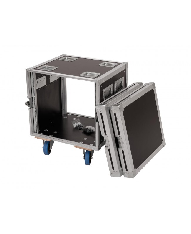 Roadinger Rack PRO 10HE 45cm mit Rollen 19" Rack