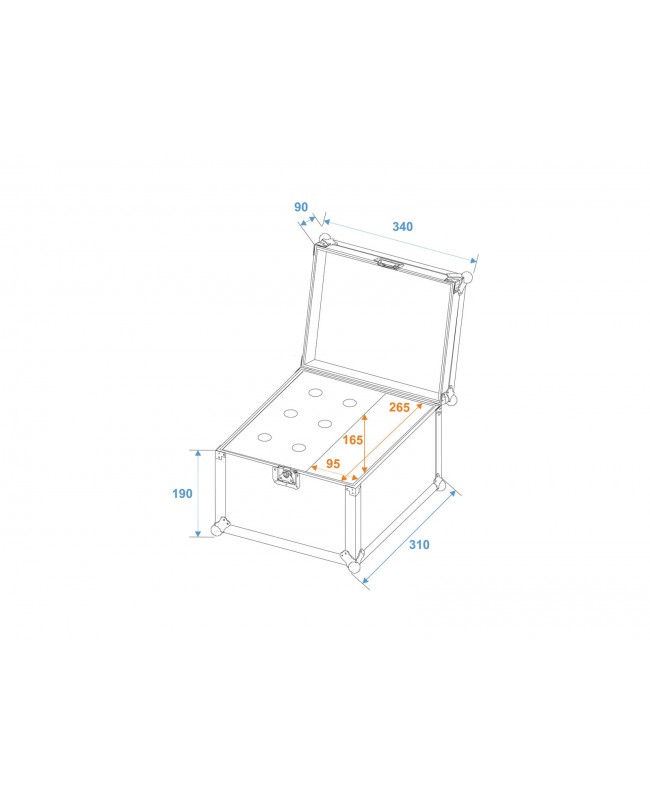 Roadinger Mikrofon-Case Road 6 Mikrofone schwarz Mikrofon-Cases