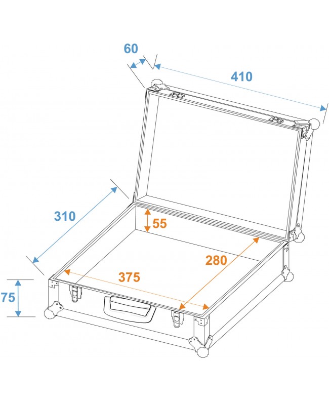 Roadinger Custodia per microfono Road 7 Microphones nero Custodie per microfoni