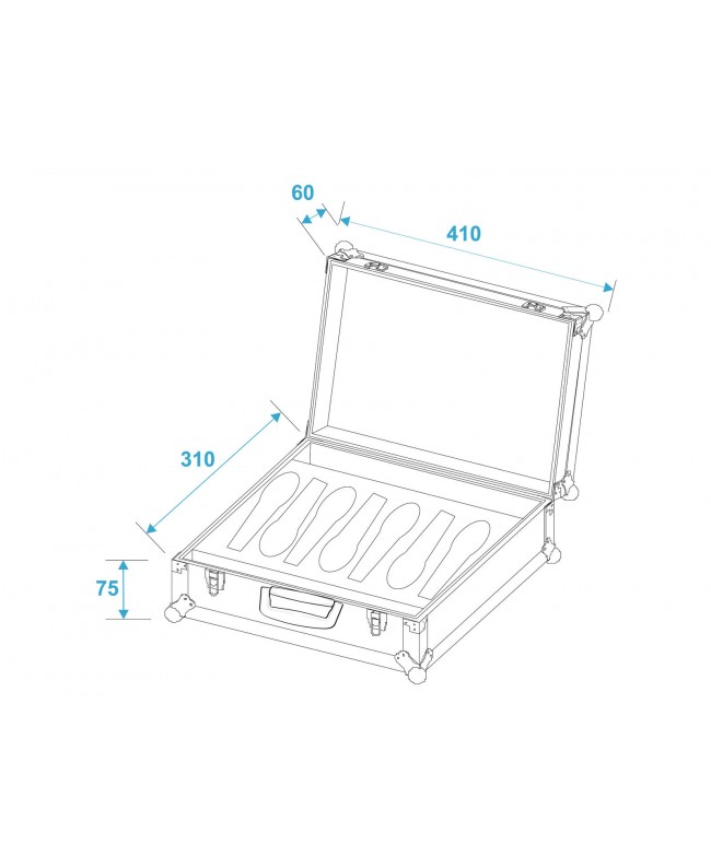 Roadinger Microphone Case Road 7 Microphones black Microphone cases