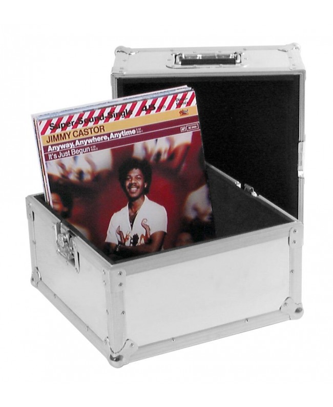Roadinger Custodia per dischi PRO ALU 50/50, liscia, 100LPs Custodie vari