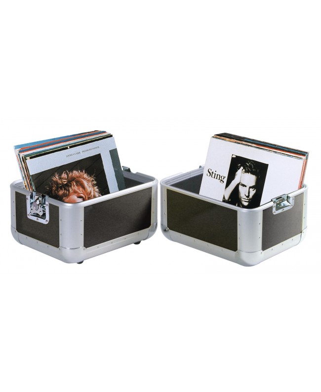 Roadinger Record Case ALU 50/50, rounded, bk Other Cases