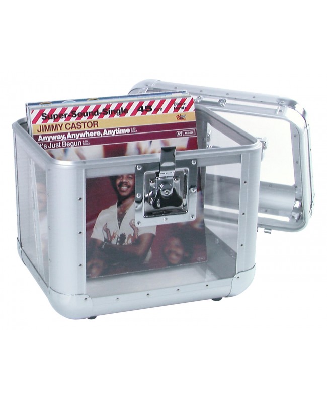 Roadinger Astuccio per dischi ALU 75/25, arrotondato, acrilico Custodie vari