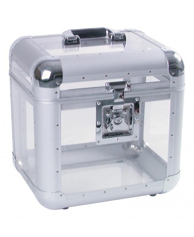 Roadinger Astuccio per dischi ALU 75/25, arrotondato, acrilico Custodie vari