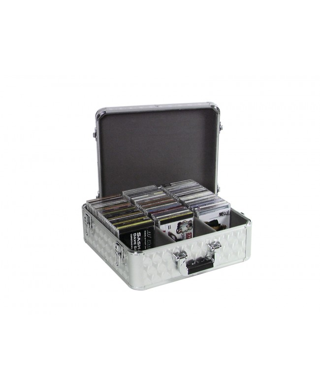 Roadinger CD-Case ALU poliert 100 CDs Verschiedene Cases