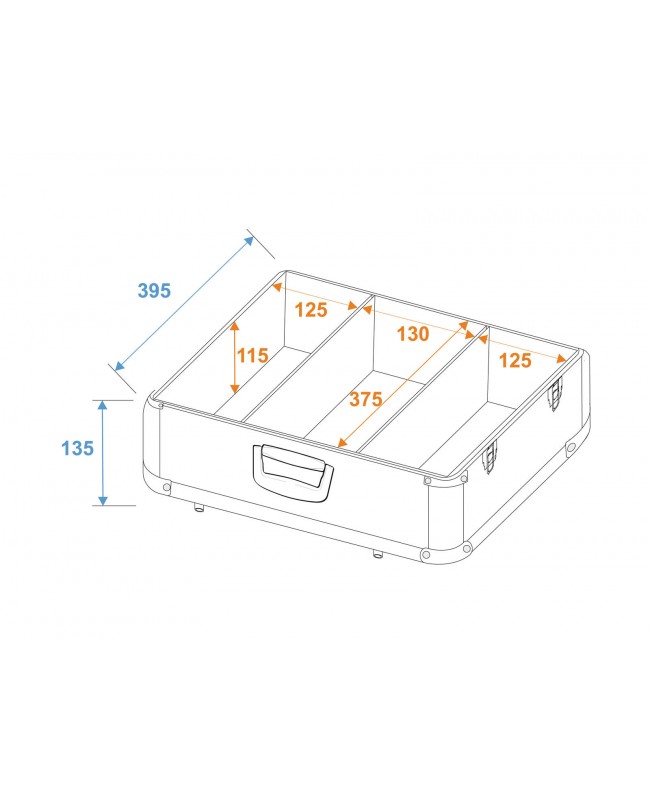 Roadinger CD Case ALU polished for 100 CDs Other Cases