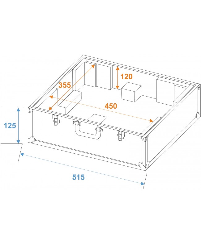 Roadinger Turntable Case black -S Turntable Cases