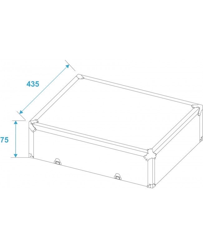 Roadinger Turntable Case black -S Turntable Cases